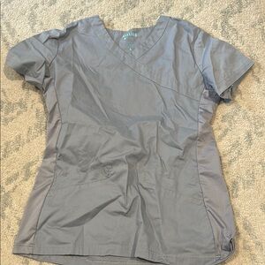 Allure Women's Gray scrub Top